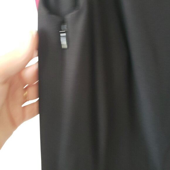 Alexander McQueen Black Pink Ruffle Two Tone Crepe Sheath Dress Punk Goth Glam - Picture 6 of 16